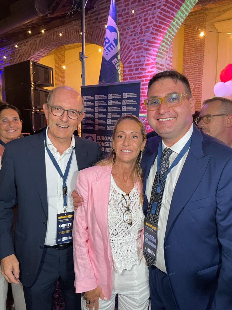 2025, Abbazia di Mirasole - Con Arianna Meloni e l'On. Carlo Maccari all'evento "Ripartiamo insieme"
